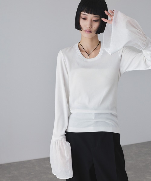 カフスフレアーリブプルオーバー（Tシャツ/カットソー）｜ADAM