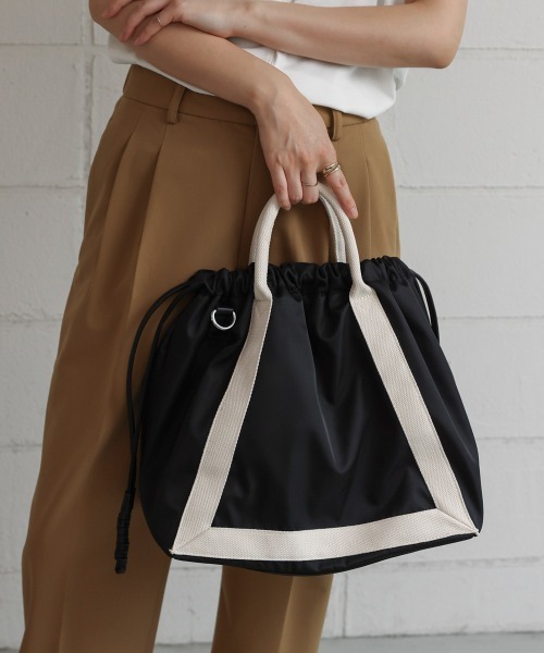 Bou Jeloud（ブージュルード）の「ライントートバック（トートバッグ・レディース・グレー/ブラック・ONESIZE）」の2枚目の写真