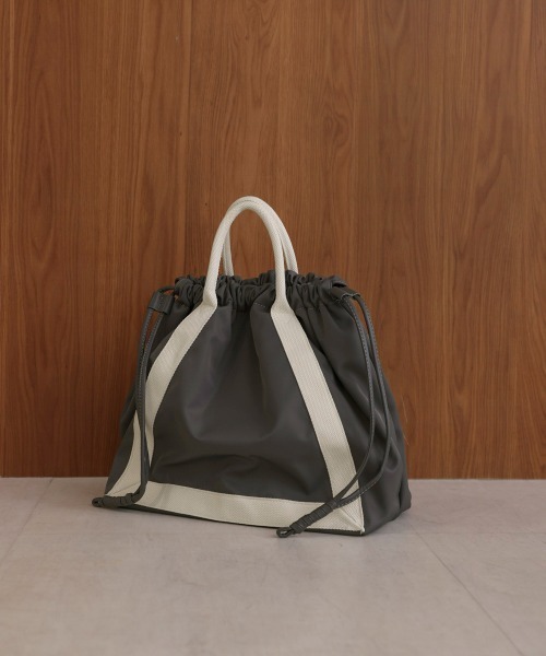 Bou Jeloud（ブージュルード）の「ライントートバック（トートバッグ・レディース・グレー/ブラック・ONESIZE）」の15枚目の写真