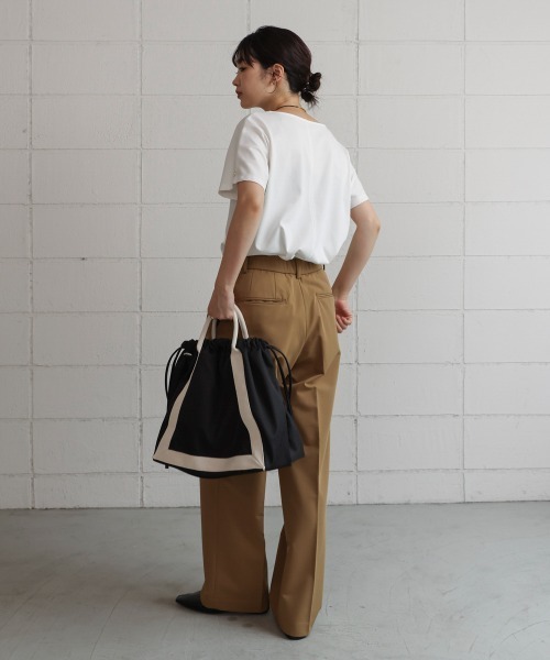 Bou Jeloud（ブージュルード）の「ライントートバック（トートバッグ・レディース・グレー/ブラック・ONESIZE）」の5枚目の写真