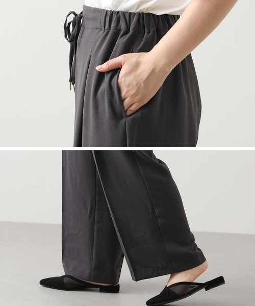 Gready Brilliant(グレディブリリアン)の「ジョーゼットワイドパンツ(その他パンツ・レディース・グレー/ブラック・FREE)」の22枚目の写真