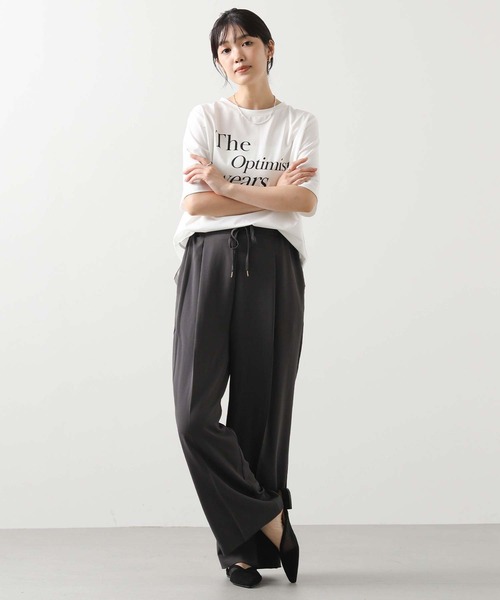 Gready Brilliant(グレディブリリアン)の「ジョーゼットワイドパンツ(その他パンツ・レディース・グレー/ブラック・FREE)」の11枚目の写真