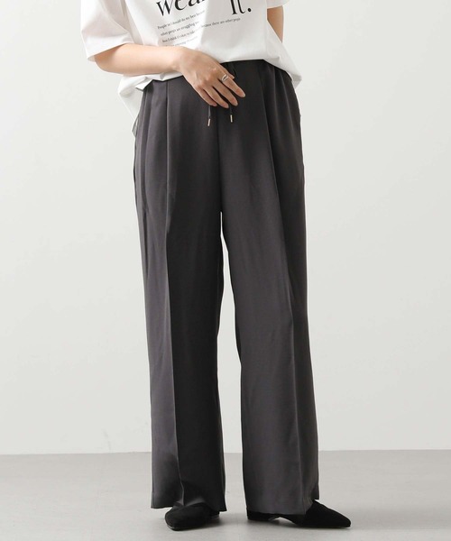 Gready Brilliant(グレディブリリアン)の「ジョーゼットワイドパンツ(その他パンツ・レディース・グレー/ブラック・FREE)」の18枚目の写真