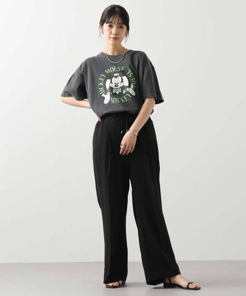 Gready Brilliant(グレディブリリアン)の「ジョーゼットワイドパンツ(その他パンツ・レディース・グレー/ブラック・FREE)」の3枚目の写真