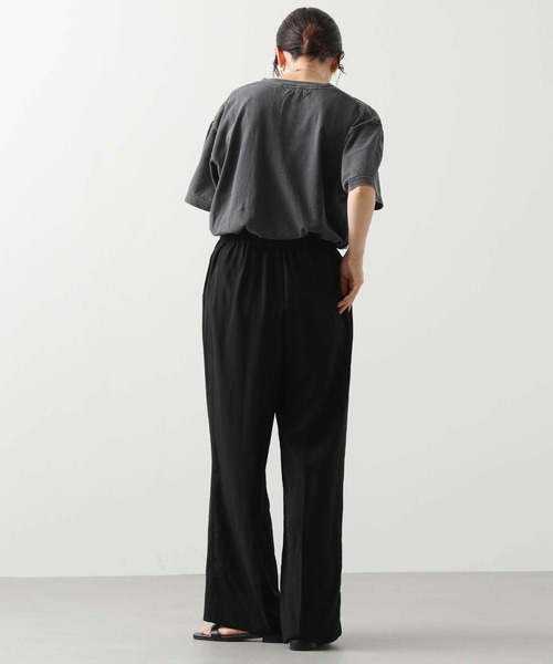 Gready Brilliant(グレディブリリアン)の「ジョーゼットワイドパンツ(その他パンツ・レディース・グレー/ブラック・FREE)」の5枚目の写真