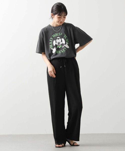 Gready Brilliant(グレディブリリアン)の「ジョーゼットワイドパンツ(その他パンツ・レディース・グレー/ブラック・FREE)」の6枚目の写真