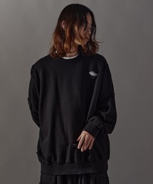 Damage processing Crew neck sweatshirt / ダメージ加工 クルーネックスウェット 秋 秋服メンズ 2026年秋冬