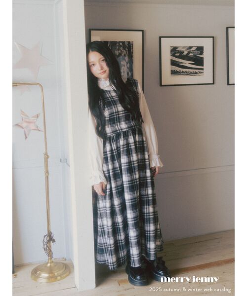 merry jenny（メリージェニー）の「petit ribbonコーデュロイブラウス（シャツ/ブラウス・レディース・グレー/オフホワイト/ベージュ・FREE）」の5枚目の写真