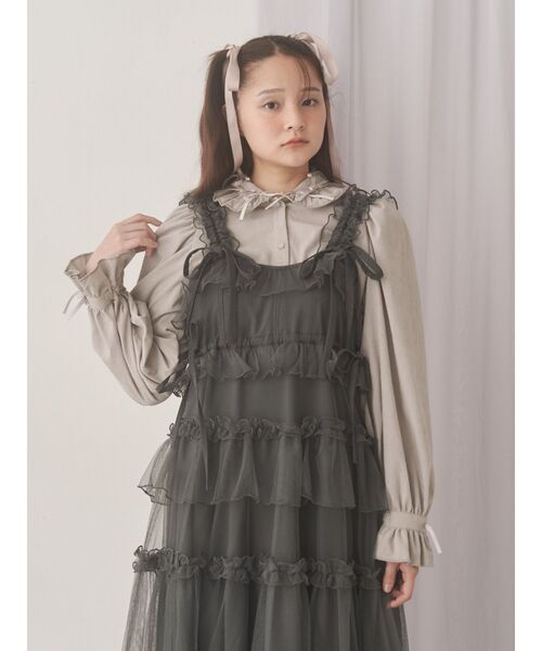 ※あ【新品】UNIONINI ユニオニーニ ゴーデュロイ ブラウス 洗える]二重織ガーゼドットブラウス(ブラウス・シャツ) | GIANNI