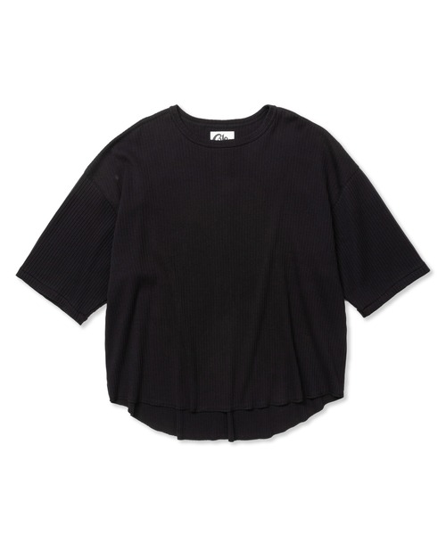CALEE（キャリー）の「MULTI WAY LIB KNITTIN 5LENGTH CS（Tシャツ/カットソー・メンズ・サーモンピンク/ライトグレー/ブラック・LARGE/X-LARGE/MEDIUM）」の2枚目の写真