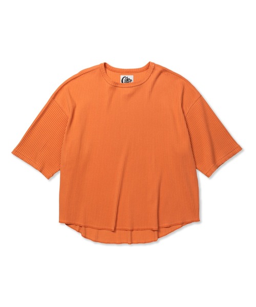 CALEE（キャリー）の「MULTI WAY LIB KNITTIN 5LENGTH CS（Tシャツ/カットソー・メンズ・サーモンピンク/ライトグレー/ブラック・LARGE/X-LARGE/MEDIUM）」の4枚目の写真