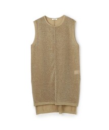 MACPHEE | シアーラメ ノースリーブワンピース(ワンピース)