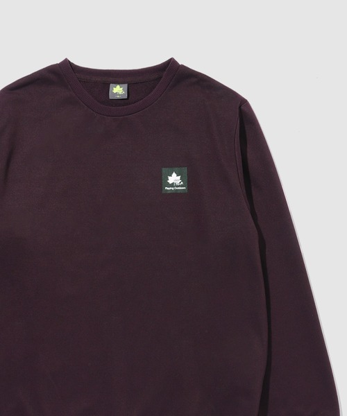 LOGOS（ロゴス）の「LOGOS ワンポイントロゴ裏毛トレーナー（Tシャツ/カットソー・メンズ・マスタード/ネイビー/グリーン/ブラック/ワイン/オフホワイト・L/XL/M）」の6枚目の写真