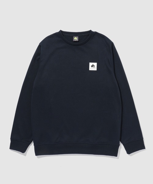 LOGOS（ロゴス）の「LOGOS ワンポイントロゴ裏毛トレーナー（Tシャツ/カットソー・メンズ・マスタード/ネイビー/グリーン/ブラック/ワイン/オフホワイト・L/XL/M）」の14枚目の写真