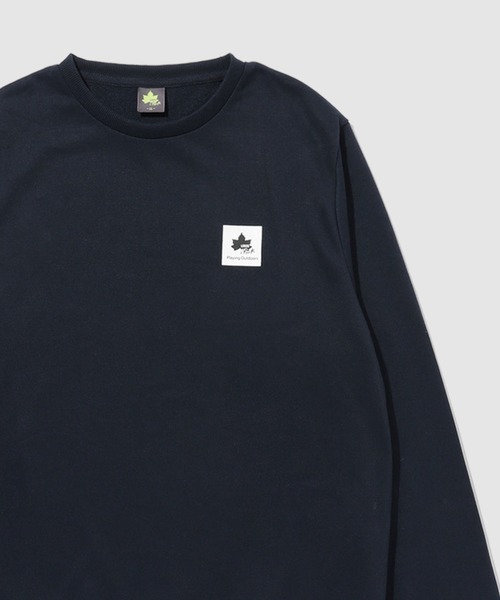 LOGOS(ロゴス)の「LOGOS ワンポイントロゴ裏毛トレーナー(Tシャツ/カットソー・メンズ・マスタード/ネイビー/グリーン/ブラック/ワイン/オフホワイト・L/XL/M)」の20枚目の写真