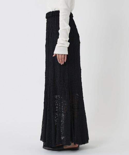 BABYLONE（バビロン）の「シアーレースマーメードスカート（スカート・レディース・アイボリー/ブラック・フリー）」の11枚目の写真