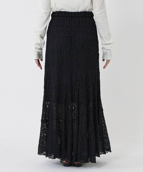 BABYLONE（バビロン）の「シアーレースマーメードスカート（スカート・レディース・アイボリー/ブラック・フリー）」の4枚目の写真
