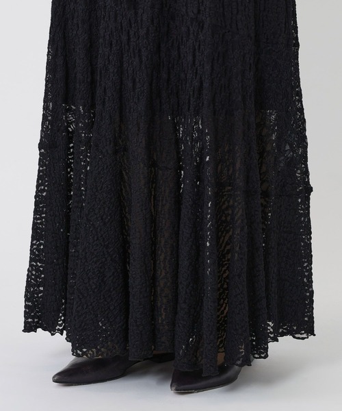 BABYLONE（バビロン）の「シアーレースマーメードスカート（スカート・レディース・アイボリー/ブラック・フリー）」の7枚目の写真