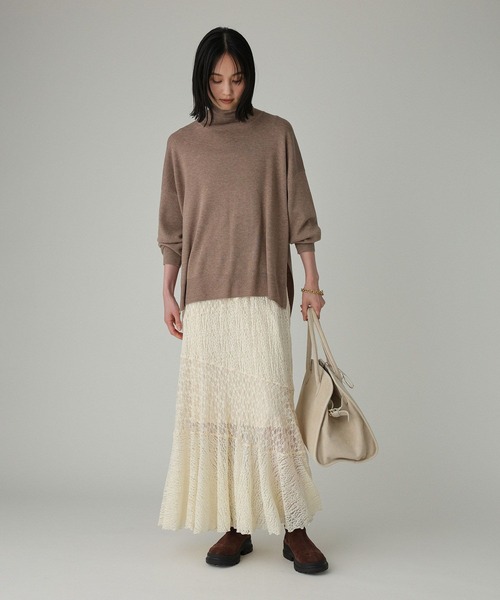 BABYLONE（バビロン）の「シアーレースマーメードスカート（スカート・レディース・アイボリー/ブラック・フリー）」の21枚目の写真