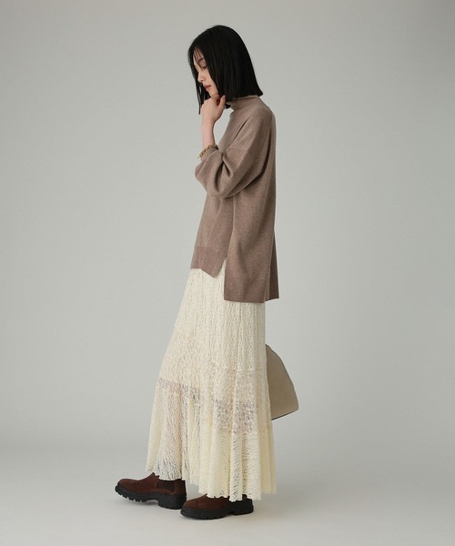 BABYLONE（バビロン）の「シアーレースマーメードスカート（スカート・レディース・アイボリー/ブラック・フリー）」の22枚目の写真