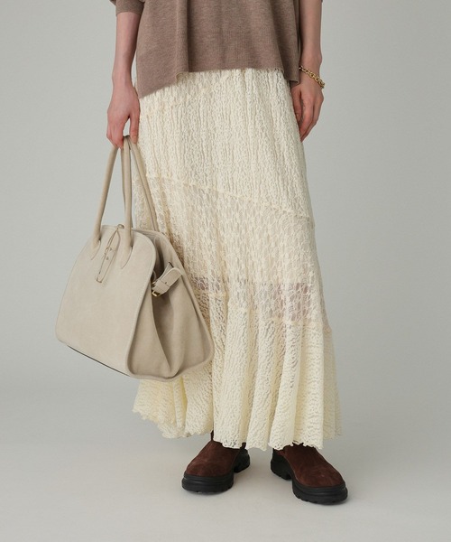 BABYLONE（バビロン）の「シアーレースマーメードスカート（スカート・レディース・アイボリー/ブラック・フリー）」の13枚目の写真