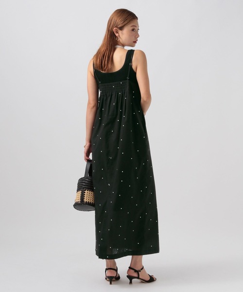 BAYFLOW（ベイフロー）の「ドット刺繍キャミワンピース（ワンピース・レディース・ブラック/ホワイト・FREE）」の16枚目の写真