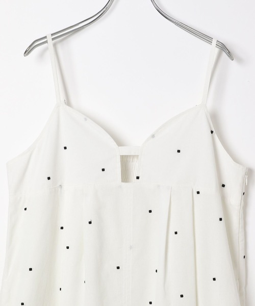 BAYFLOW（ベイフロー）の「ドット刺繍キャミワンピース（ワンピース・レディース・ブラック/ホワイト・FREE）」の22枚目の写真