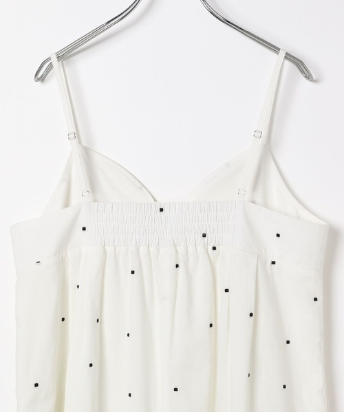 BAYFLOW（ベイフロー）の「ドット刺繍キャミワンピース（ワンピース・レディース・ブラック/ホワイト・FREE）」の5枚目の写真