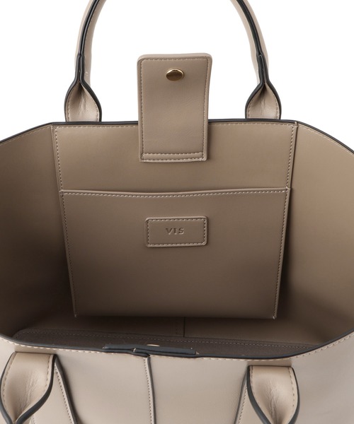 VIS（ビス）の「【復刻/WEB限定】【A4収納】ゴールド金具付きノットトートバッグ/通勤・通学対応（トートバッグ・レディース・ベージュ系その他/ブラック/ブラウン系その他・FREE）」の15枚目の写真