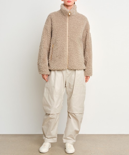 TATRAS（タトラス）の「TATRAS(タトラス) LUELA ルエラ（ブルゾン・レディース・グリーン/キャメル/ピンク/ライトグレー/ブラック/ブルー・3/2/1/4）」の9枚目の写真