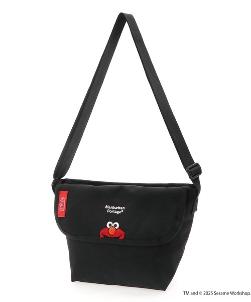 Manhattan Portage(マンハッタンポーテージ)の「Manhattan Portage/マンハッタンポーテージ ショルダーバック "エルモ" NYLON MESSENGER BAG(XXS)SESAME ST MP1603BPDMSST(ショルダーバッグ・メンズ・ブラック×ホワイト・FREE)」の15枚目の写真