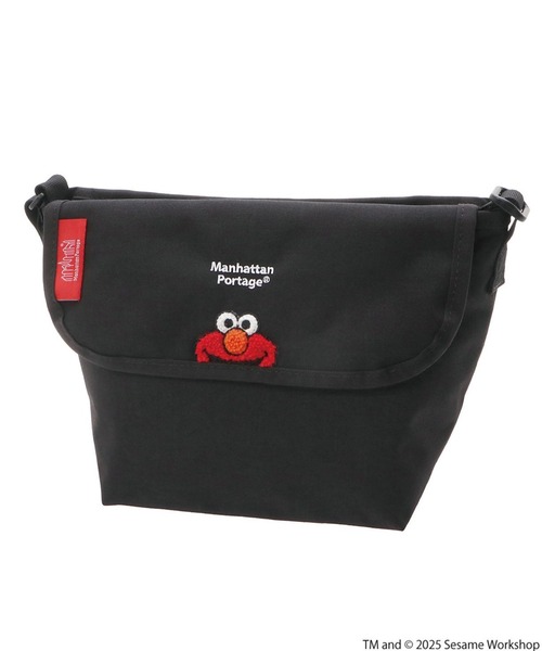 Manhattan Portage(マンハッタンポーテージ)の「Manhattan Portage/マンハッタンポーテージ ショルダーバック "エルモ" NYLON MESSENGER BAG(XXS)SESAME ST MP1603BPDMSST(ショルダーバッグ・メンズ・ブラック×ホワイト・FREE)」の9枚目の写真
