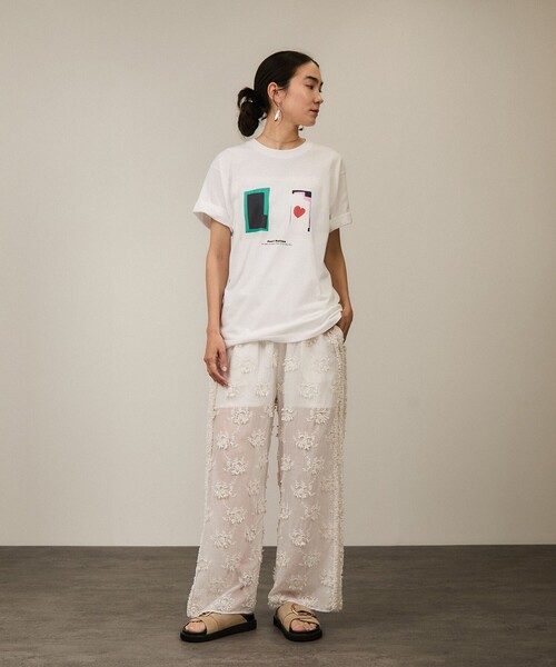 crinkle crinkle crinkle（クリンクルクリンクルクリンクル）の「【crinkle crinkle crinkle】別注3D刺繍サイドフリルパンツ（その他パンツ・レディース・ホワイト/ブラック・FREE）」の22枚目の写真