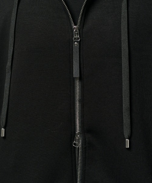 Lui's（ルイス）の「シルキーポンチZIPフーディ（パーカー・メンズ・チャコールグレー/ブラック・M/S）」の12枚目の写真