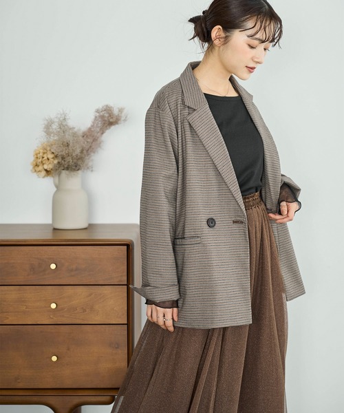 nonnative ブラウン スエード ダブルブレスト ダブルブレストジャケット 通販【ニッセン】