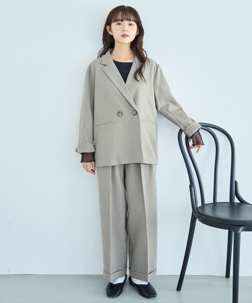 ダブルブレストジャケット【588077】（テーラードジャケット）｜mil