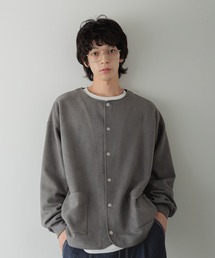 【LFM(U)】スウェードライククルーカーディガン　 589072