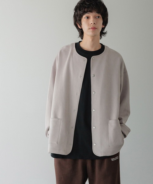 LOWRYS FARM(ローリーズファーム)の「【LFM(U)】スウェードライククルーカーディガン 589072(Tシャツ/カットソー・メンズ・チャコールグレー/グレー/ブルー・MEDIUM/LARGE)」の15枚目の写真