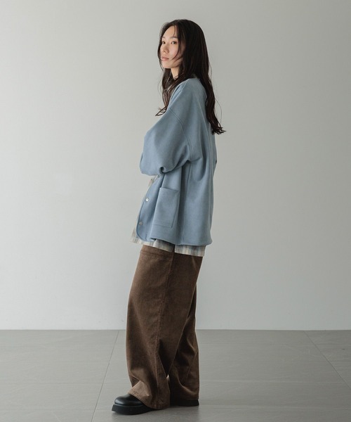 LOWRYS FARM(ローリーズファーム)の「【LFM(U)】スウェードライククルーカーディガン 589072(Tシャツ/カットソー・メンズ・チャコールグレー/グレー/ブルー・MEDIUM/LARGE)」の14枚目の写真