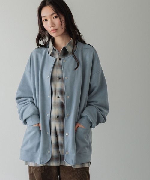 LOWRYS FARM(ローリーズファーム)の「【LFM(U)】スウェードライククルーカーディガン 589072(Tシャツ/カットソー・メンズ・チャコールグレー/グレー/ブルー・MEDIUM/LARGE)」の8枚目の写真