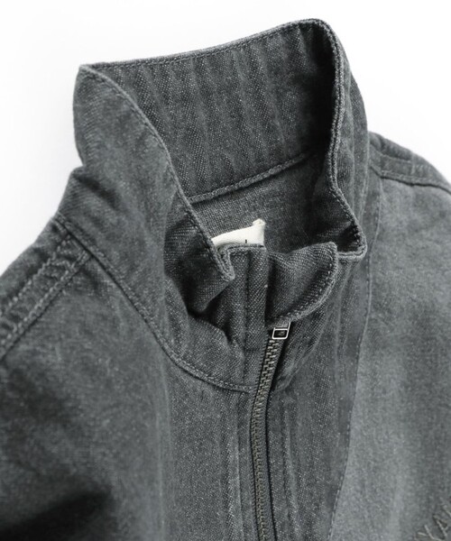 BRANSHES（ブランシェス）の「スタンドカラー配色デニムジャケット（デニムジャケット・キッズ・ブルー/グレー・140/130/150/100/120/110）」の6枚目の写真