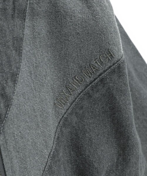 BRANSHES（ブランシェス）の「スタンドカラー配色デニムジャケット（デニムジャケット・キッズ・ブルー/グレー・140/130/150/100/120/110）」の8枚目の写真