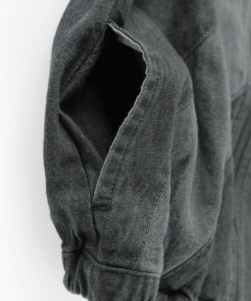 BRANSHES（ブランシェス）の「スタンドカラー配色デニムジャケット（デニムジャケット・キッズ・ブルー/グレー・140/130/150/100/120/110）」の3枚目の写真