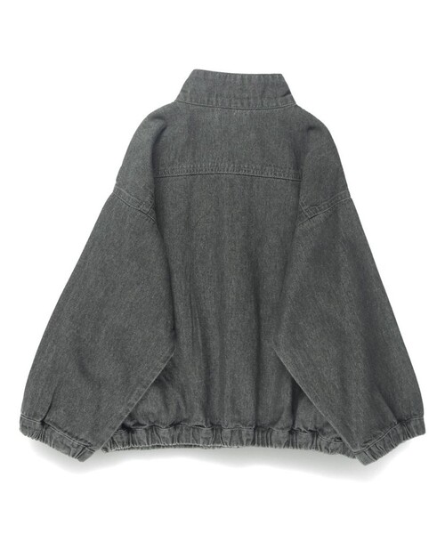 BRANSHES（ブランシェス）の「スタンドカラー配色デニムジャケット（デニムジャケット・キッズ・ブルー/グレー・140/130/150/100/120/110）」の5枚目の写真