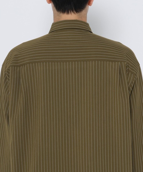 HARE（ハレ）の「【SET UP対応】コードストライプシャツ(HARE)（シャツ/ブラウス・メンズ・ブラック/グレー/グリーン・FREE）」の22枚目の写真