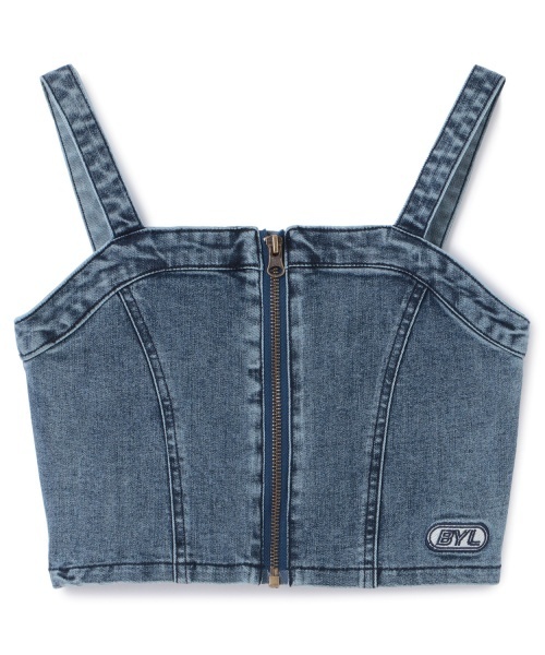 by LOVEiT（バイラビット）の「デニムビスチェ（ベスト・キッズ・ブルー/グレー・160cm/140cm/150cm/120cm/130cm）」の7枚目の写真