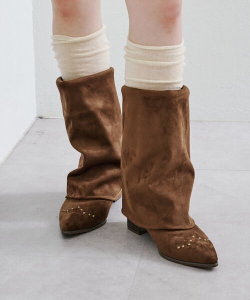 Kastane（カスタネ）の「マルチウェイカバーブーツ（ブーツ・レディース・ダークブラウン/ベージュ・38/37/36）」の13枚目の写真