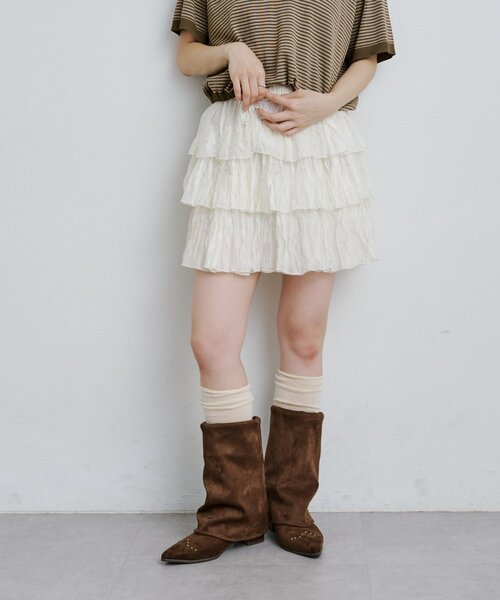 Kastane（カスタネ）の「マルチウェイカバーブーツ（ブーツ・レディース・ダークブラウン/ベージュ・38/37/36）」の17枚目の写真