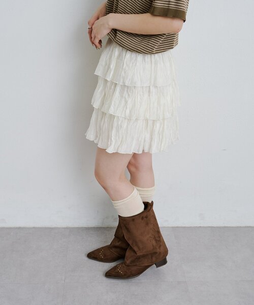 Kastane（カスタネ）の「マルチウェイカバーブーツ（ブーツ・レディース・ダークブラウン/ベージュ・38/37/36）」の18枚目の写真