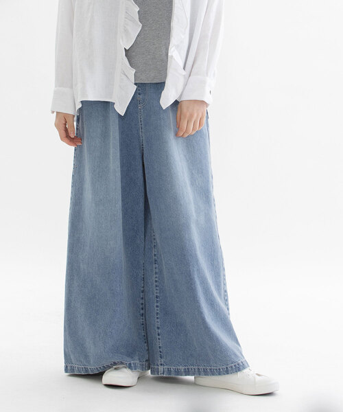 ノップドゥノッド（nop de nod）/デニムボリュームパンツ デニムボリュームパンツ（デニムパンツ）｜nop de nod